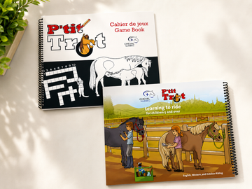 P’tit Trot Learning to Ride – English, Western and Outdoor Riding and Game book set