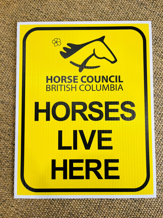 "Horses Live Here" Sign